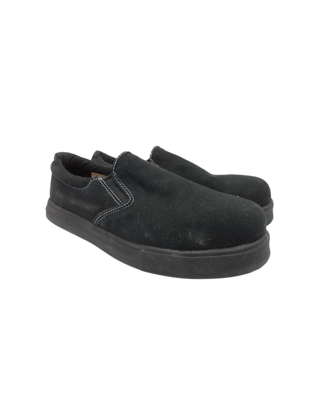 Dakota Women's Low 1008 Lightweight ATSP Canvas Slip-On Work Shoes Black 7.5M